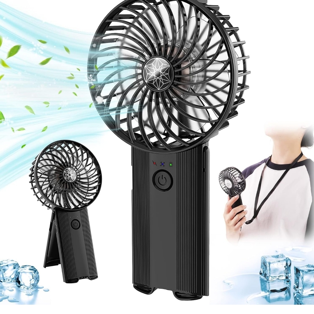 Portable Black Handheld Fan